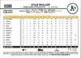 2024 Kyle Muller Topps Update Series CAMO BORDER 11/25 #US80 Oakland A's