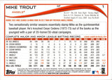 2014 Mike Trout Topps RETAIL GREEN #1 Anaheim Angels