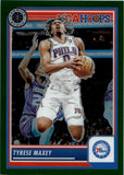 2023-24 Tyrese Maxey Panini Hoops Premium Stock GREEN PRIZM 61/75 Philadelphia 76ers #144