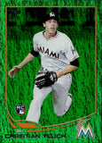2013 Christian Yelich Topps Update EMERALD FOIL ROOKIE RC #US290 Miami Marlins