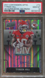 2021 Tyreek Hill Panini Contenders Optic SUPER BOWL SIGNATURES PRIZM AUTO PSA 10 Kansas City Chiefs #SBLIV-TH 3745