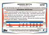 2014 Mookie Betts Bowman Chrome 1ST BOWMAN PROSPECTS #BCP109 Boston Red Sox 1