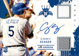2016 Corey Seager Panini Diamond Kings ROOKIE DUAL JERSEY AUTO 150/299 AUTOGRAPH RC #RS-CS Los Angeles Dodgers