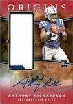 2023 Anthony Richardson Panini Origins ROOKIE PATCH AUTO 07/99 AUTOGRAPH RELIC RC #RJJA-AR Indianapolis Colts