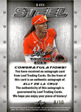 2023 Elly De La Cruz Leaf Trinity Baseball Lutetium Steel Auto Autograph 8/10 #S-EC1 Cincinnati Reds