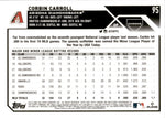2023 Corbin Carroll Topps Chrome ROOKIE RC #95 Arizona Diamondbacks 26