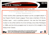 2012 Mike Trout Topps Update Series GOLD BORDER ALL-STAR 1029/2012 #US144 Anaheim Angels