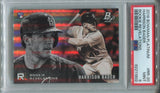 2018 Harrison Bader Bowman Platinum ROOKIE REVELATIONS RC PSA 9 #RR-20 St. Louis Cardinals 1802