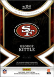 2022 George Kittle Panini Select SWATCHES SILVER JERSEY 62/99 San Francisco 49ers #SS-8