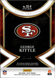 2022 George Kittle Panini Select SWATCHES SILVER JERSEY 62/99 San Francisco 49ers #SS-8