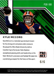 2024 Kyle McCord Leaf Pro Set BLACK SHIMMER 6/6 JERSEY NUMBER Syracuse Orange #PSB-180