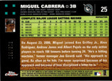 2007 Miguel Cabrera Topps Chrome WHITE REFRACTOR 313/660 #25 Florida Marlins