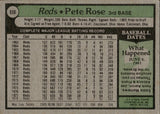 1979 Pete Rose Topps NL ALL STAR #650 Cincinnati Reds BV $25