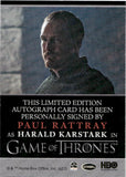 2023 Paul Rattray as Harald Karstark Rittenhouse Game of Thrones AUTO AUTOGRAPH #NA