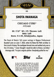 2024 Shota Imanaga Topps Tier One ROOKIE RC #99 Chiacgo Cubs