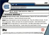 2023 Drake Maye Bowman University Chrome 1ST BOWMAN ROOKIE XFRACTOR RC #200 New England Patriots