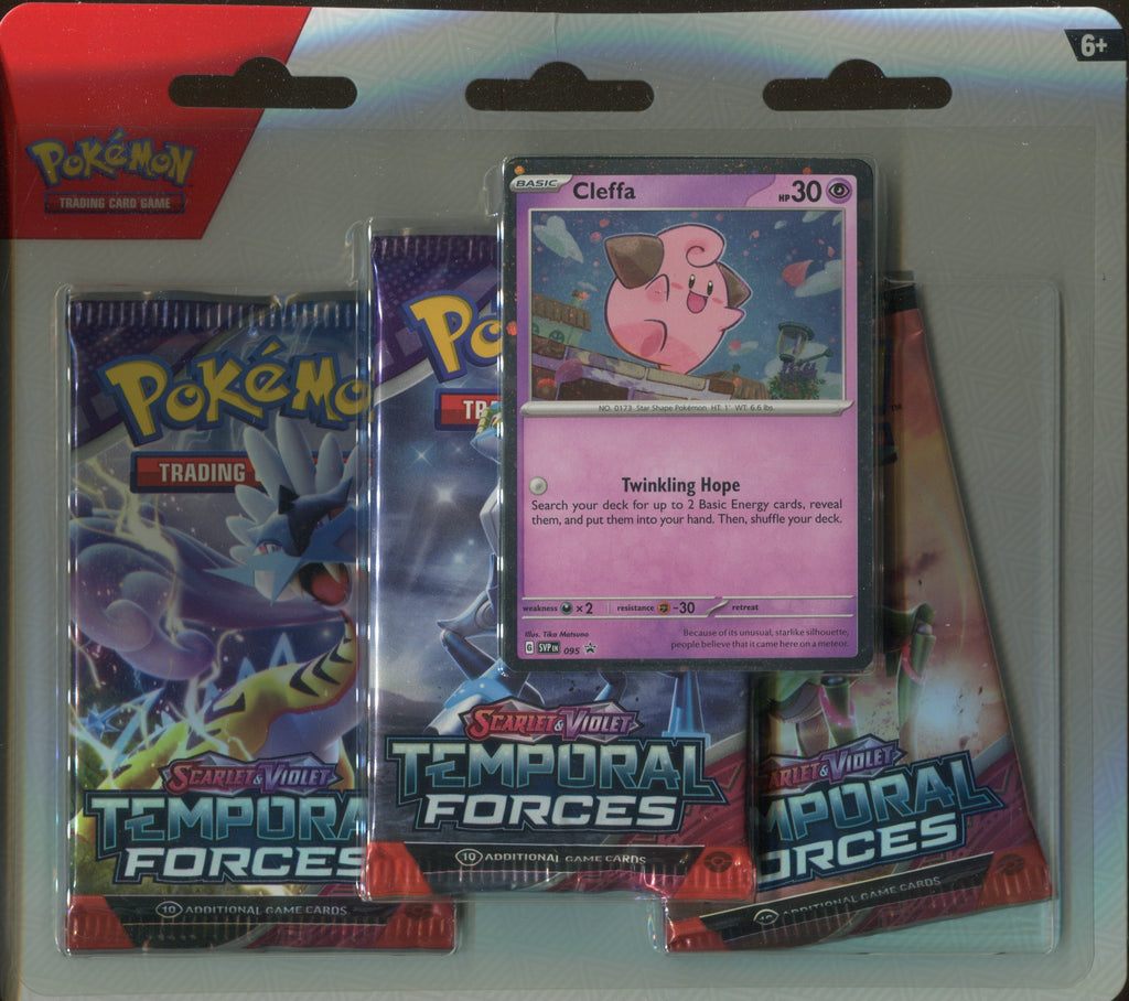 Pokemon Scarlet & Violet Temporal Forces 3-Pack Blister Pokemon Scarlet & Violet Temporal Forces 3-Pack Blister