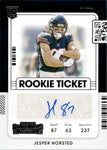 2021 Jesper Horsted Panini Contenders ROOKIE TICKET AUTO AUTOGRAPH RC #284 Chicago Bears