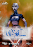 2025 Topps Chrome Star Wars Autograph Nika Futterman as Asajj Ventress #A-AJ AUTO GOLD REFRACTOR 45/50