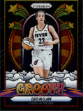 2025 Caitlin Clark Panini Prizm GROOVY Indiana Fever #10 1