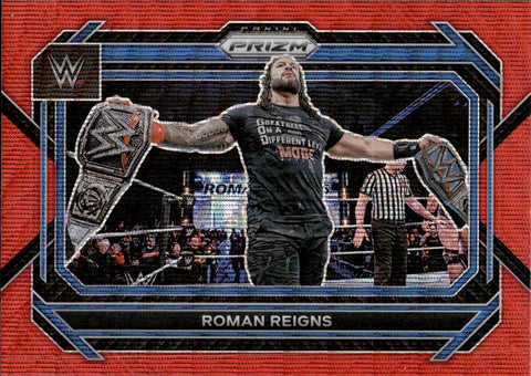 2023 Roman Reigns Panini Prizm WWE RUBY RED WAVE #29 Friday Night Smackdown