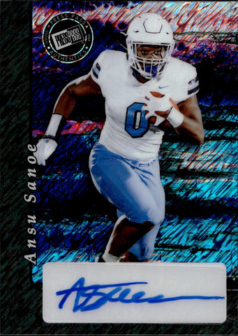 2024 Ansu Sanoe Leaf Press Pass AUTO 6/6 Oregon Ducks #20A-AS1