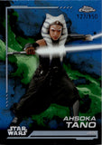 2024 Ahsoka Tano Topps Chrome SKYWALKER BLUE REFRACTOR 127/150 #1