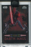 2024 Darth Maul Topps Chrome Black 25 YEARS OF DARTH MAUL ENCASED #DM-18