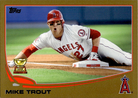2013 Mike Trout Topps GOLD BORDER 1010/2013 #27 Anaheim Angels *NRMT*