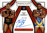 2023 Big E Panini Immaculate WWE PAST AND PRESENT AUTO 15/49 AUTOGRAPH #PP-BGE WWE Legend