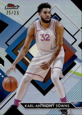 2023-24 Karl-Anthony Towns Topps Finest DIE-CUT REFRACTOR 25/25 New York Knicks #230