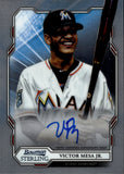 2019 Victor Mesa Jr. Bowman Sterling AUTO AUTOGRAPH #BSPA-VMJ Miami Marlins