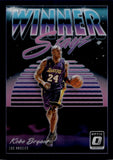 2018-19 Kobe Bryant Donruss Optic PURPLE WINNER STAYS #2 Los Angeles Lakers HOF