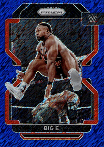 2024 Big E Panini Prizm WWE FOTL BLUE SHIMMER 06/11 #117 Monday Night Raw