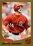 2013 Bryce Harper Topps GOLD BORDER 1917/2013 #1 Washington Nationals