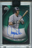 2022 Larry Walker Autograph Topps Chrome Black GREEN REFRACTOR 78/99 #CBA-LW AUTO COLORADO ROCKIES