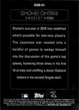 2019 Shohei Ohtani Topps SUPERSTARS OF BASEBALL STARS OF THE GAME #SSB-31 Anaheim Angels