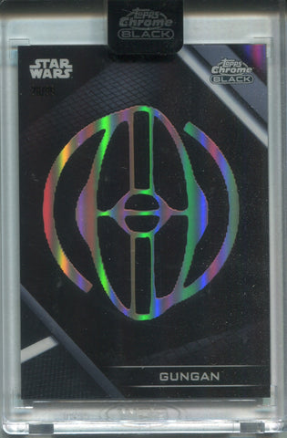2024 Gungan Topps Chrome Black GALACTIC FACTIONS ENCASED 28/99 #GL-16