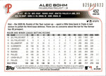 2022 Alec Bohm Topps Series 2 GOLD FUTURE STARS 0250/2022 #452 Philadelphia Phillies