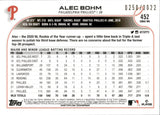 2022 Alec Bohm Topps Series 2 GOLD FUTURE STARS 0250/2022 #452 Philadelphia Phillies