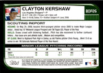 2008 Clayton Kershaw Bowman Draft Picks ROOKIE RC #BDP26 Los Angeles Dodgers 2