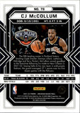 2021-22 CJ McCollum Panini Obsidian GOLD SP 04/10 #78 New Orleans Pelicans