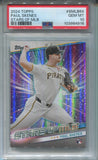2024 Paul Skenes Topps STARS OF THE MLB ROOKIE RC PSA 10 #SMLB64 Pittsburgh Pirates 4916