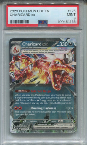 2023 Charizard ex Pokemon Obsidian Flames EN PSA 9 #125 1365