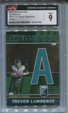 2022 Trevor Lawrence Donruss Elite GREEN SPELLBOUND CGC 9 #SB-TL2 Jacksonville Jaguars 2006