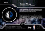 2025-26 Cooper Flagg Topps GREEN ROOKIE ROUNDBALL REMNANTS JERSEY 56/99 RELIC RC #RRR-CF Dallas Mavericks