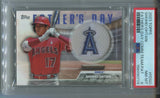 2023 Shohei Ohtani Topps FATHER'S DAY COMMEMORATIVE TEAM PATCH PSA 8 #FD-SO Anaheim Angels 0774
