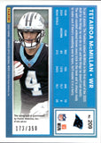 2025 Tetairoa McMillan Donruss Optic RATED ROOKIE AUTO 173/350 AUTOGRAPH RC #209 Carolina Panthers