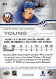 2025-26 Matthew Schaefer Upper Deck Series 2 YOUNG GUNS ROOKIE RC #451 New York Islanders
