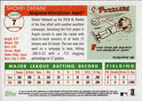 2022 Shohei Ohtani Topps Archives SILVER BORDER 90/99 #7 Anaheim Angels